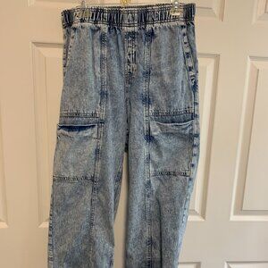 GAP High Rise Pull-on Wide Leg Jeans